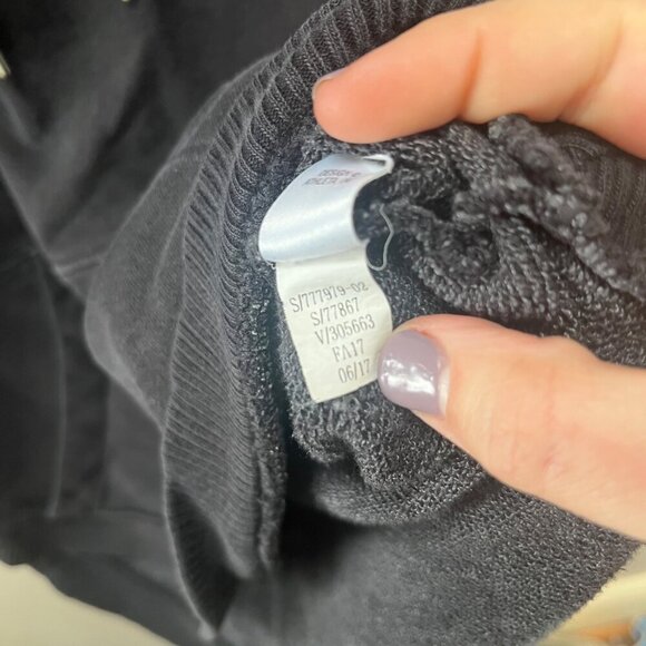 Athleta Womens Black Hoodie Sweatshirt with Front Kangaroo Pocket- Sz. M - Picture 4 of 5